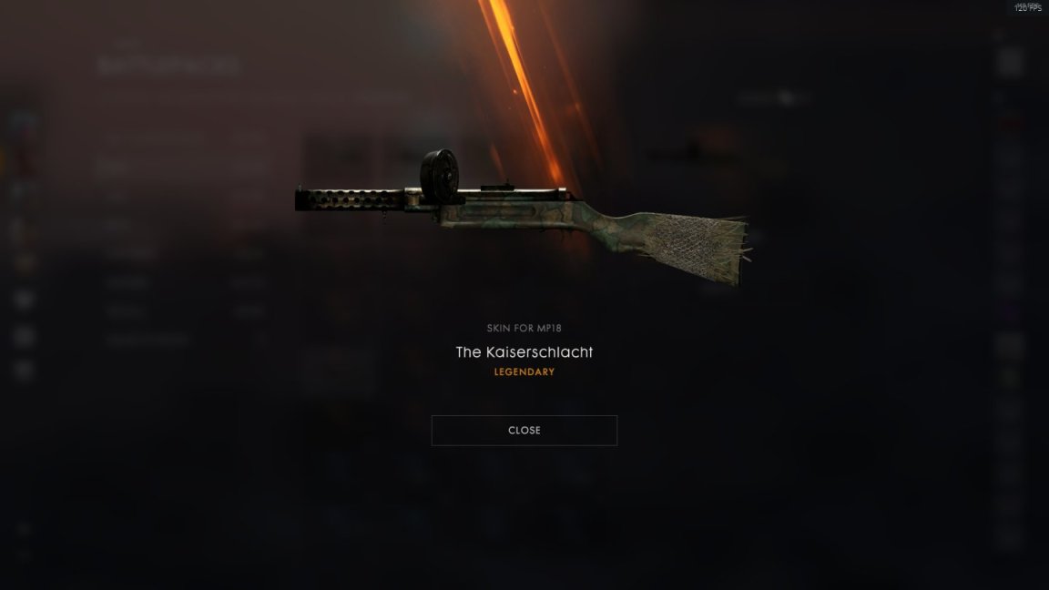 战地1枪械皮肤名称来源冲锋枪