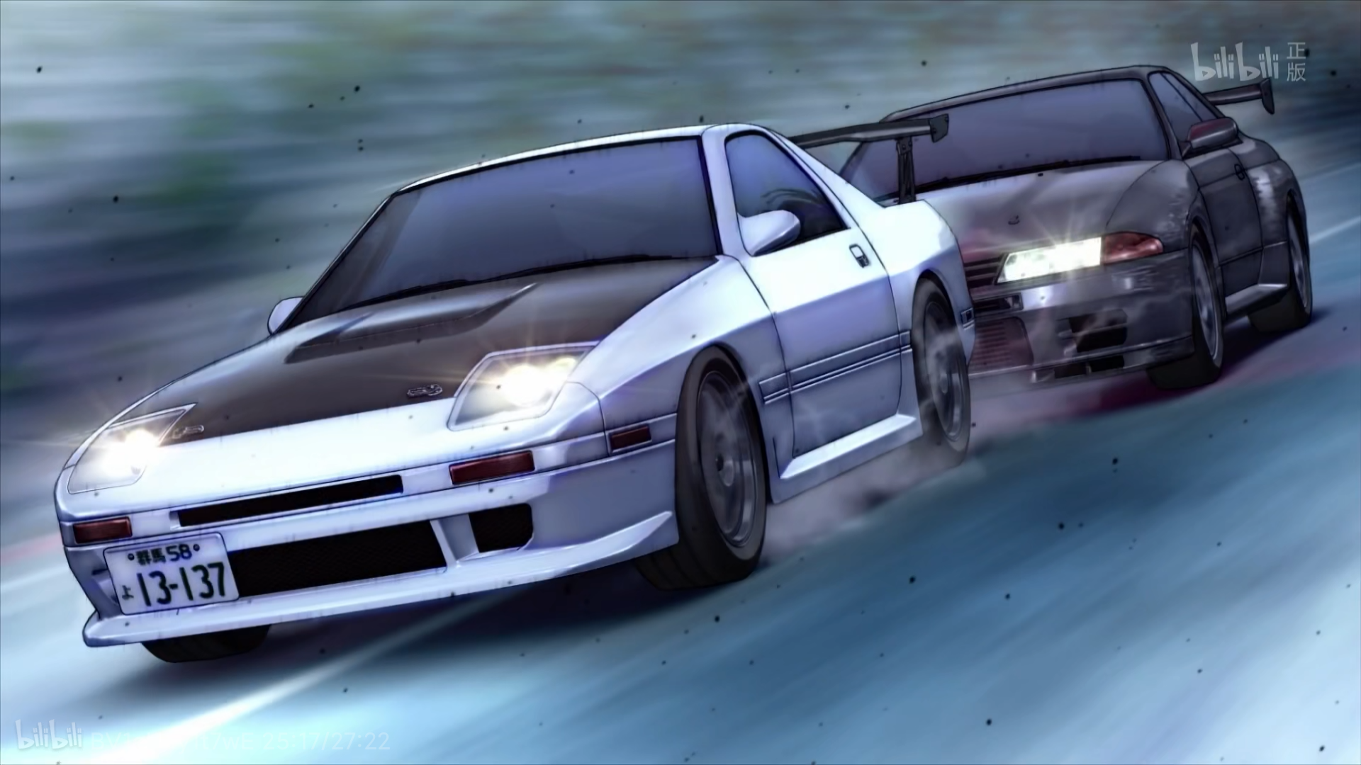 Gta5 头文字d 凉介fc与死神gtr的恩怨对决 池田350z的关键相助