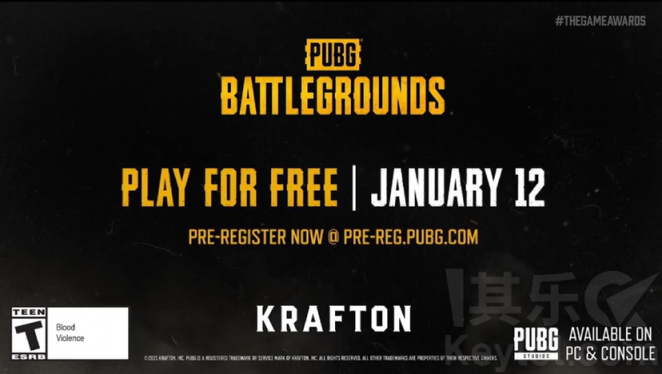 【绝地求生】PUBG将于2022年1月12日将转为免费游戏-第1张