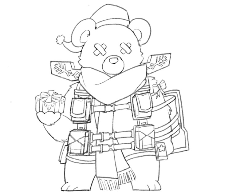 【Apex英雄】画了很简朴的直布罗陀熊熊