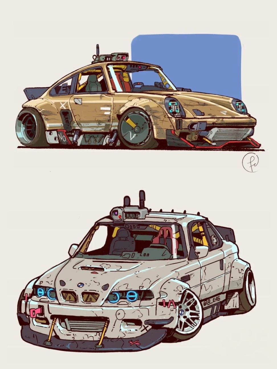 【俠盜獵車手5】洛聖都跑車插畫師作品分享(動感十足)-第2張