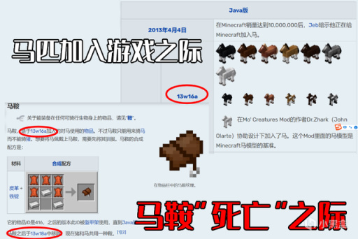 我的世界：既生瑜何生亮，马鞍：“5皮3铁合成，为何还有鞍存在”-第4张