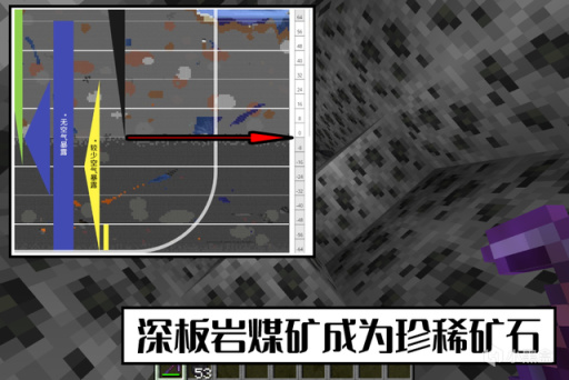 【主機遊戲】我的世界：“煤礦”還比綠寶石珍稀？都怪建築高度，罕見的深板岩-第4張