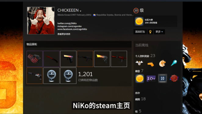 【CS:GO】csgo职业哥库存视频盘点 NiKo篇-第1张