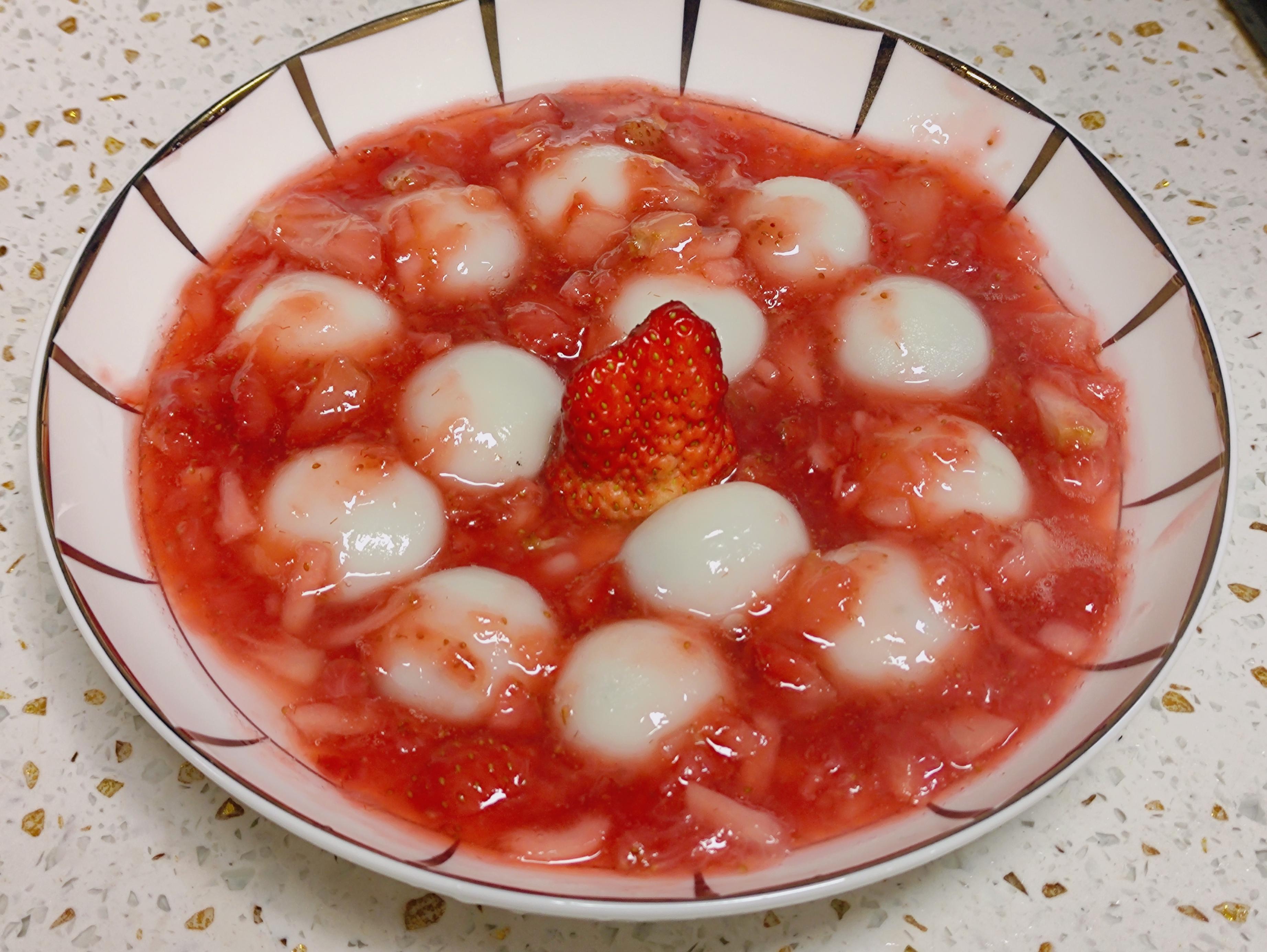 【美玲廚房元宵節篇】草莓醬淋煮湯圓，創新吃法-第14張