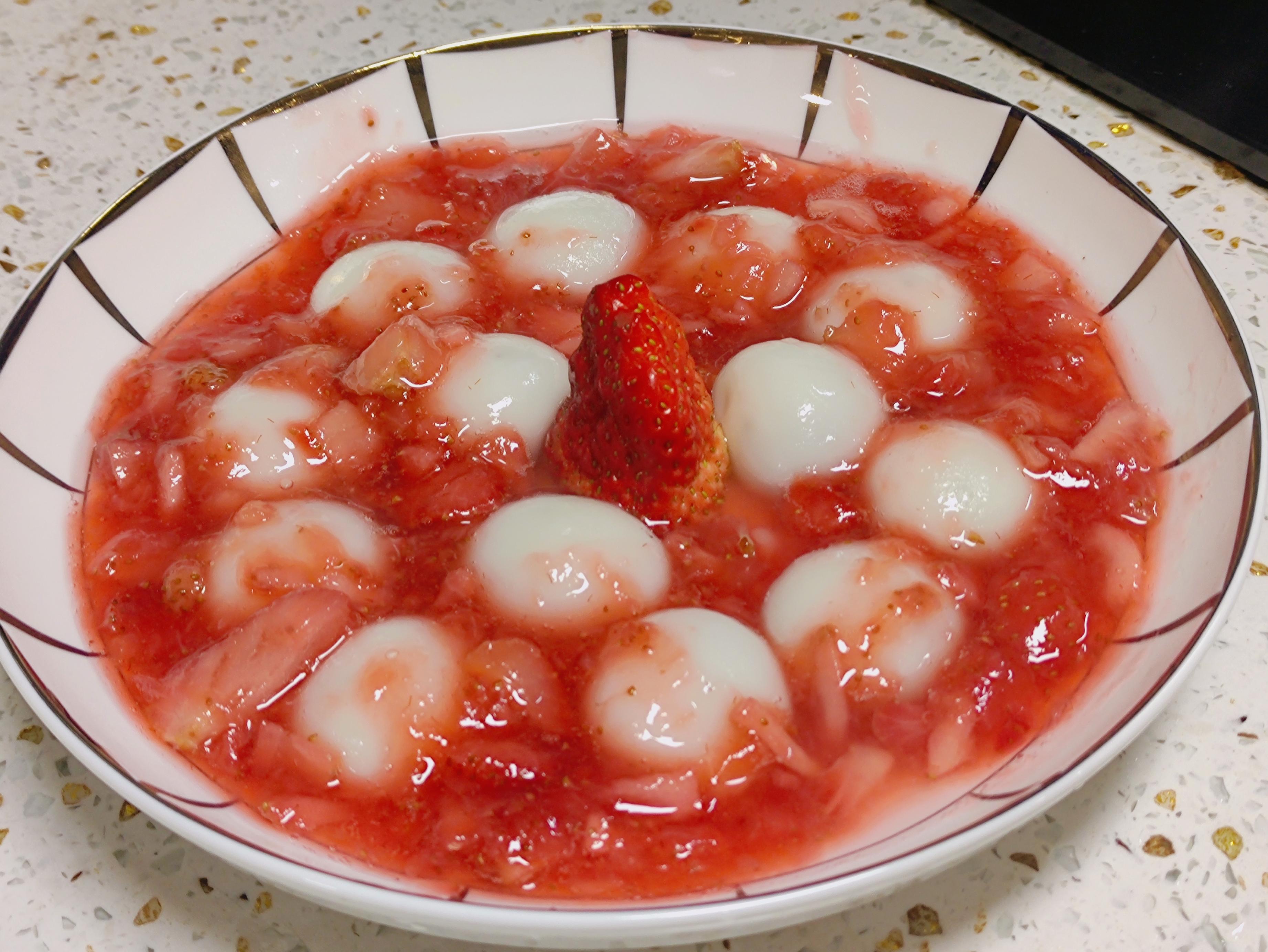 【美玲厨房元宵节篇】草莓酱淋煮汤圆，创新吃法-第12张