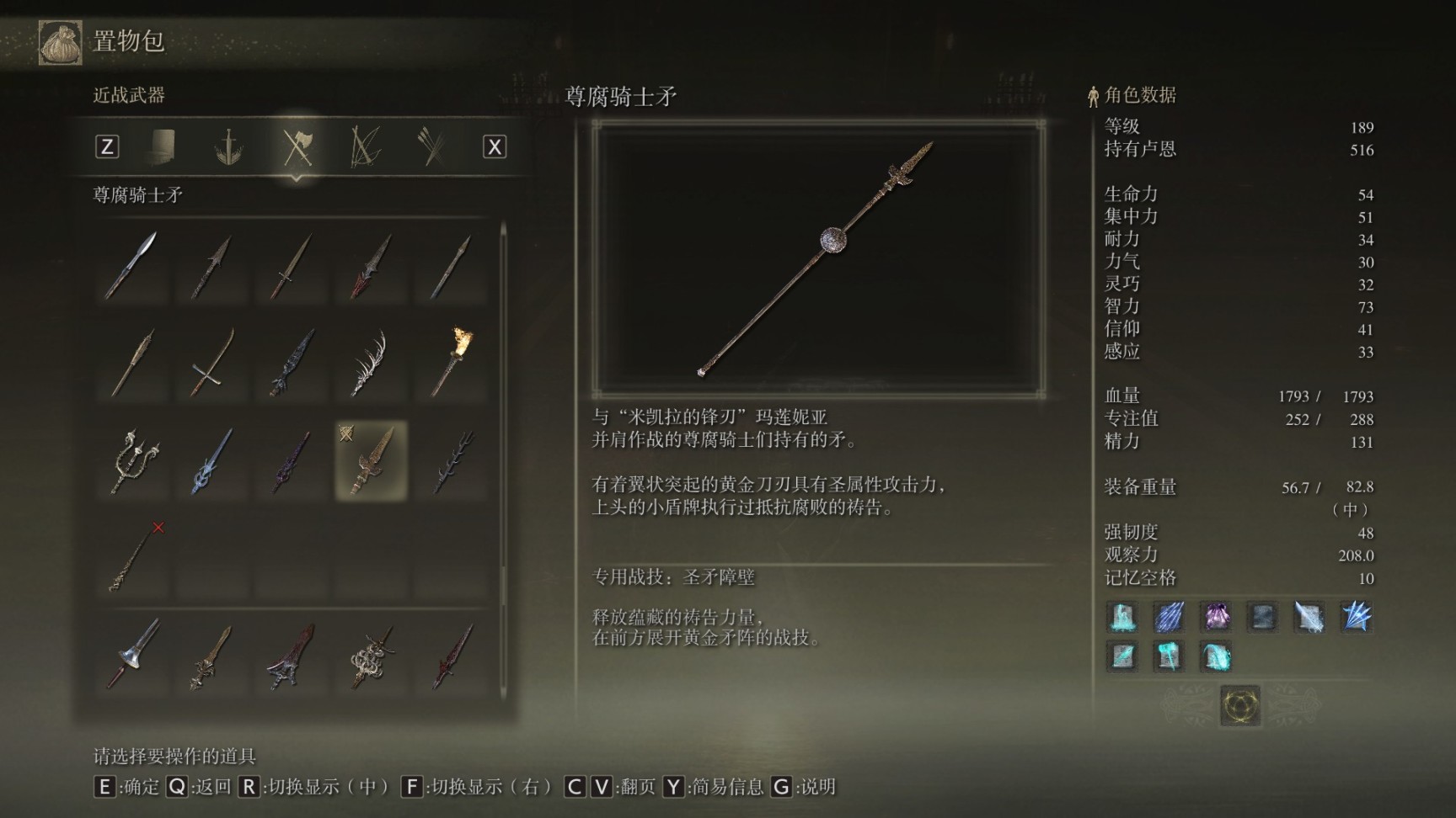 艾尔登法环武器全收集十六（矛类）-第24张