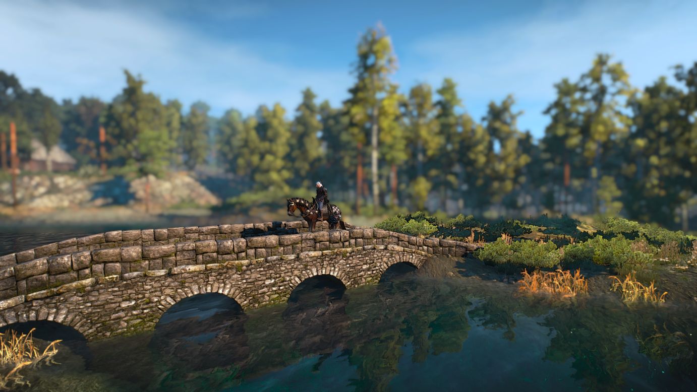 【PC游戏】巫师三截图之四：桥、船以及骑马旅行的时候-第0张