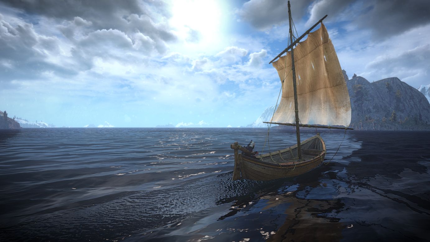 【PC游戏】巫师三截图之四：桥、船以及骑马旅行的时候-第15张
