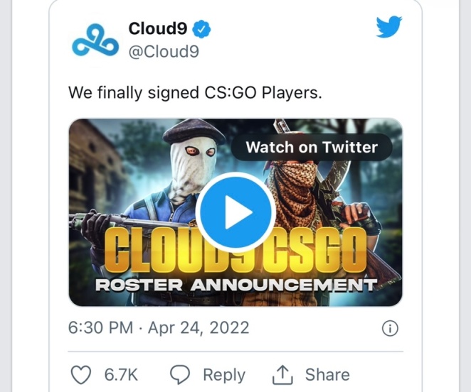 【CS:GO】快訊：C9收購Players重返Csgo！-第1張