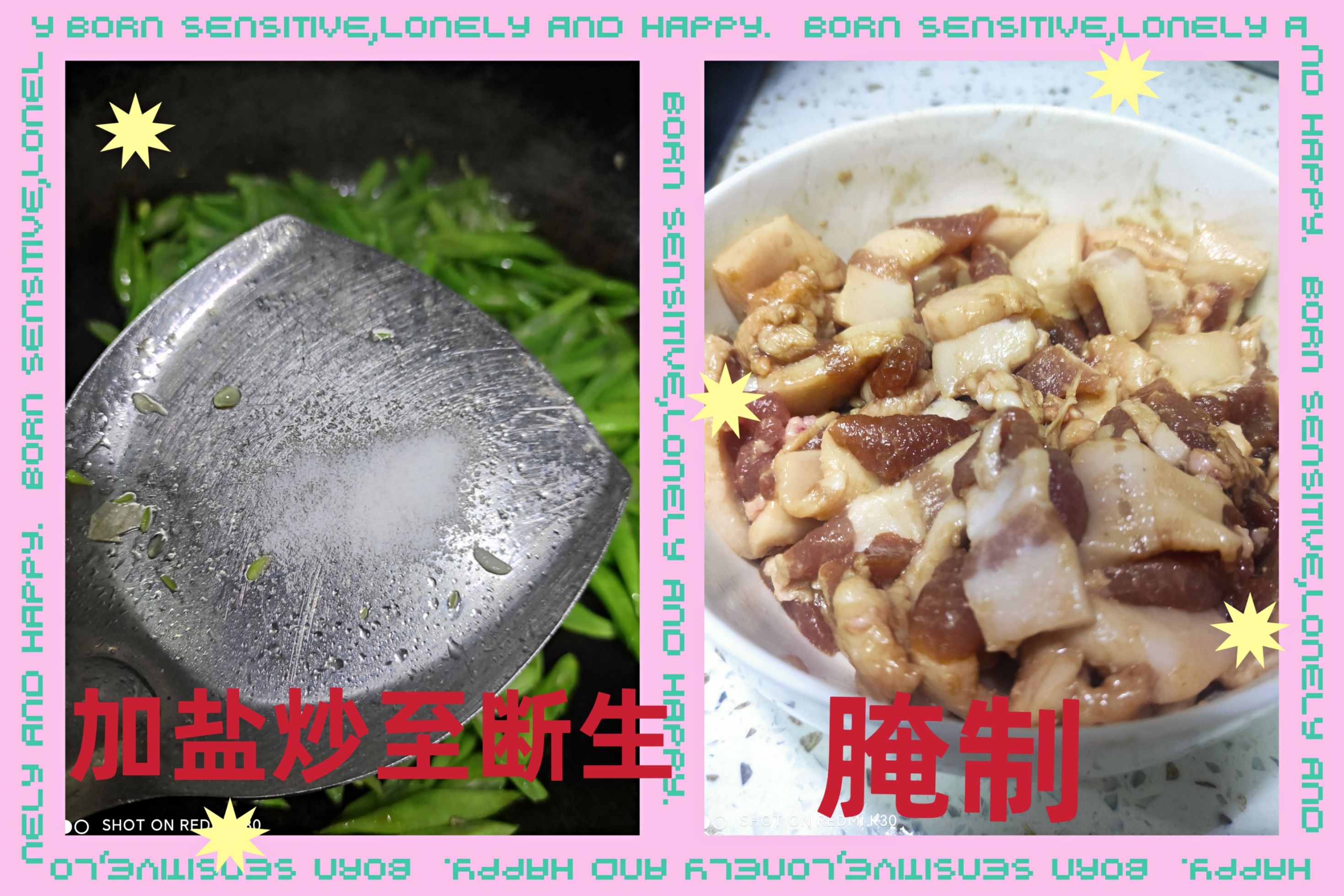 【小饭盒】家常菜--四季豆丝炒五花肉，操作简单-第3张