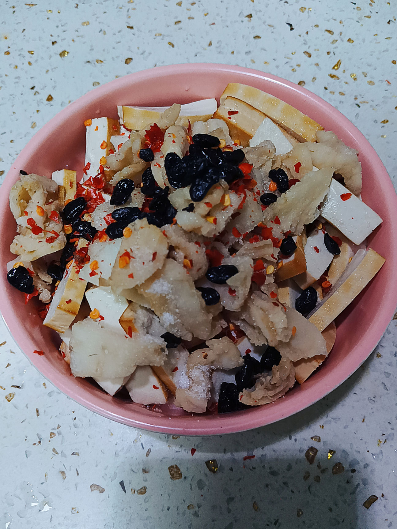 【小飯盒】簡單做法 味道不簡單 湘菜 油渣蒸花石香乾-第3張