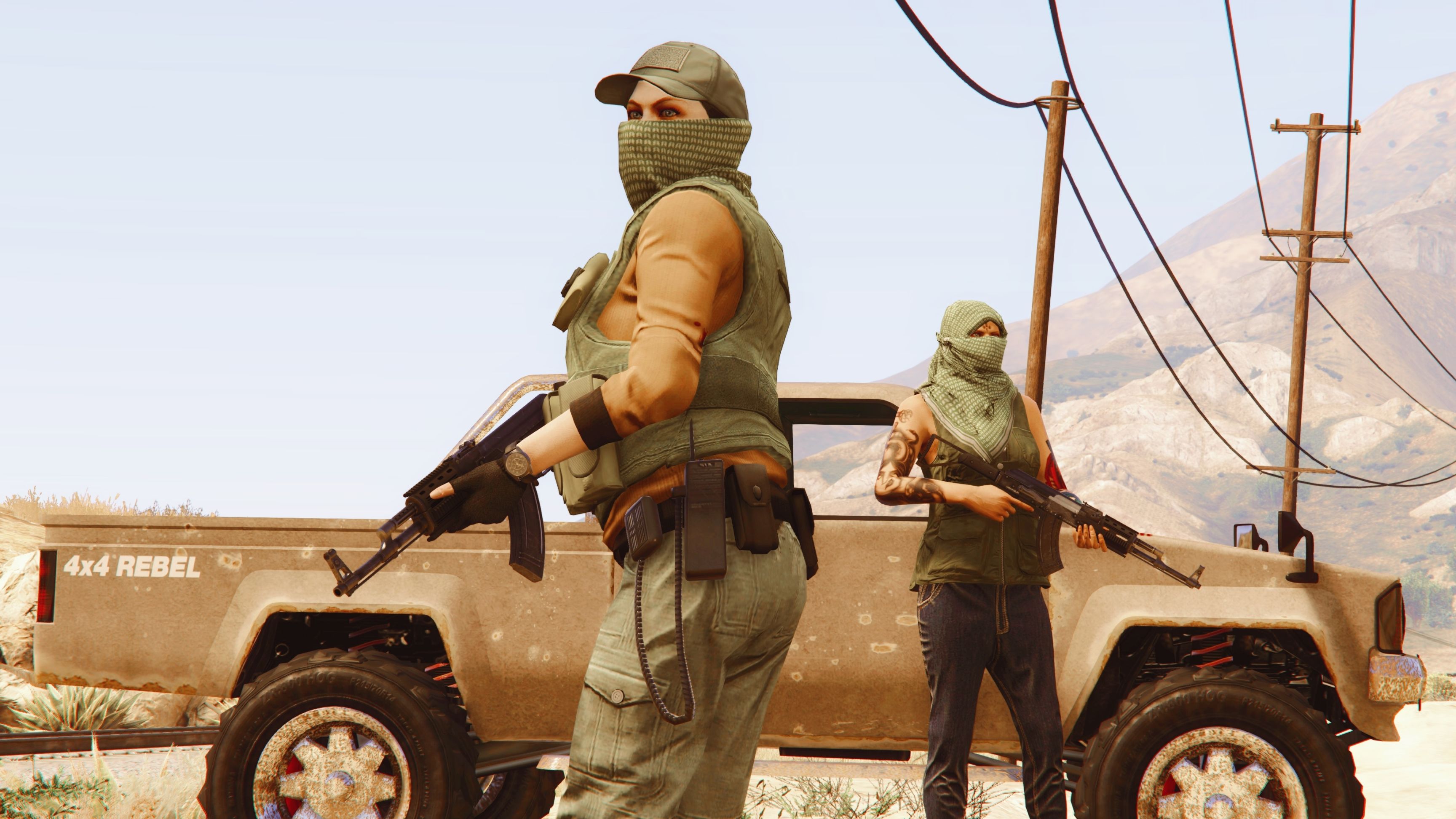 【俠盜獵車手5】如何把小啞巴打扮成中東極端組織的武裝人員-第5張