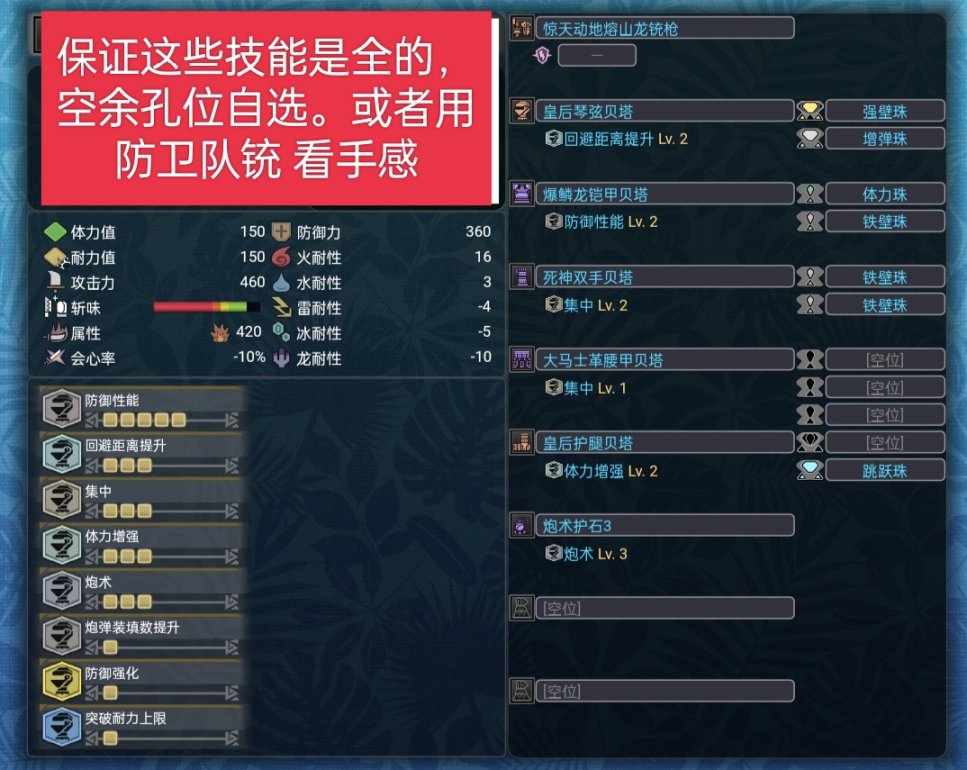 【怪物猎人世界】mhw铳枪从开荒到毕业的配装（个人理解为主）-第0张