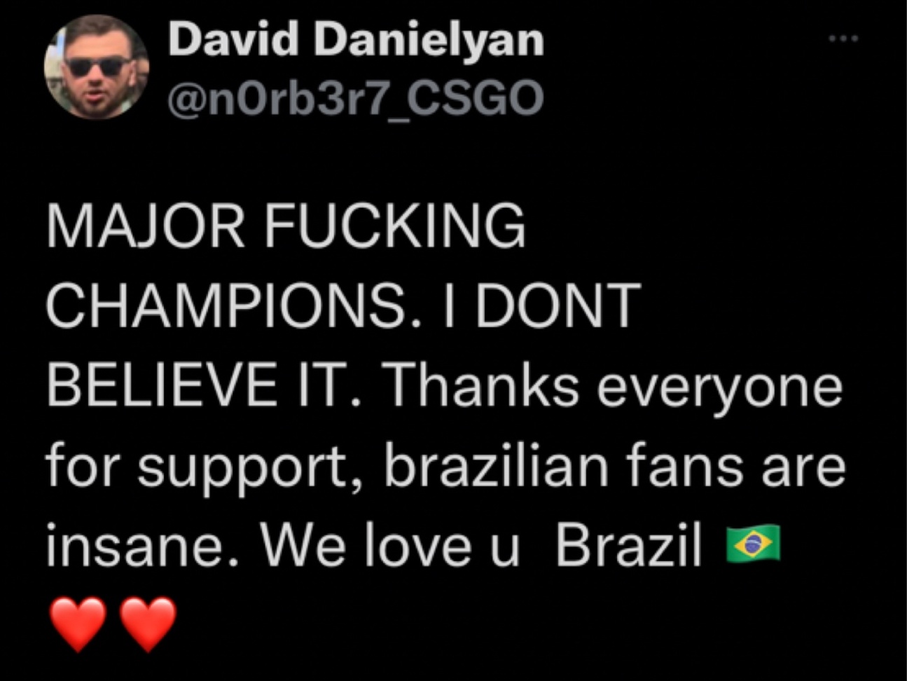 【PC遊戲】巴西ESL將推特頭像換成jame 各選手紛紛在推特祝賀outsiders-第9張