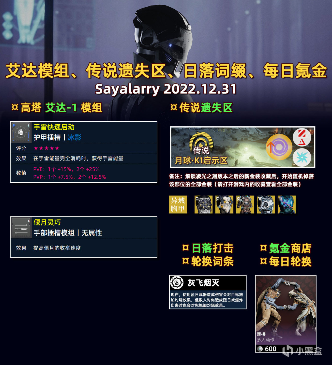 《命运2》老九丨试炼（机枪+单排）丨下周预览 22/12/31-第1张