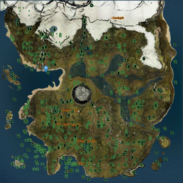 【森林】The Forest 全物品分布图、洞穴地图-第15张