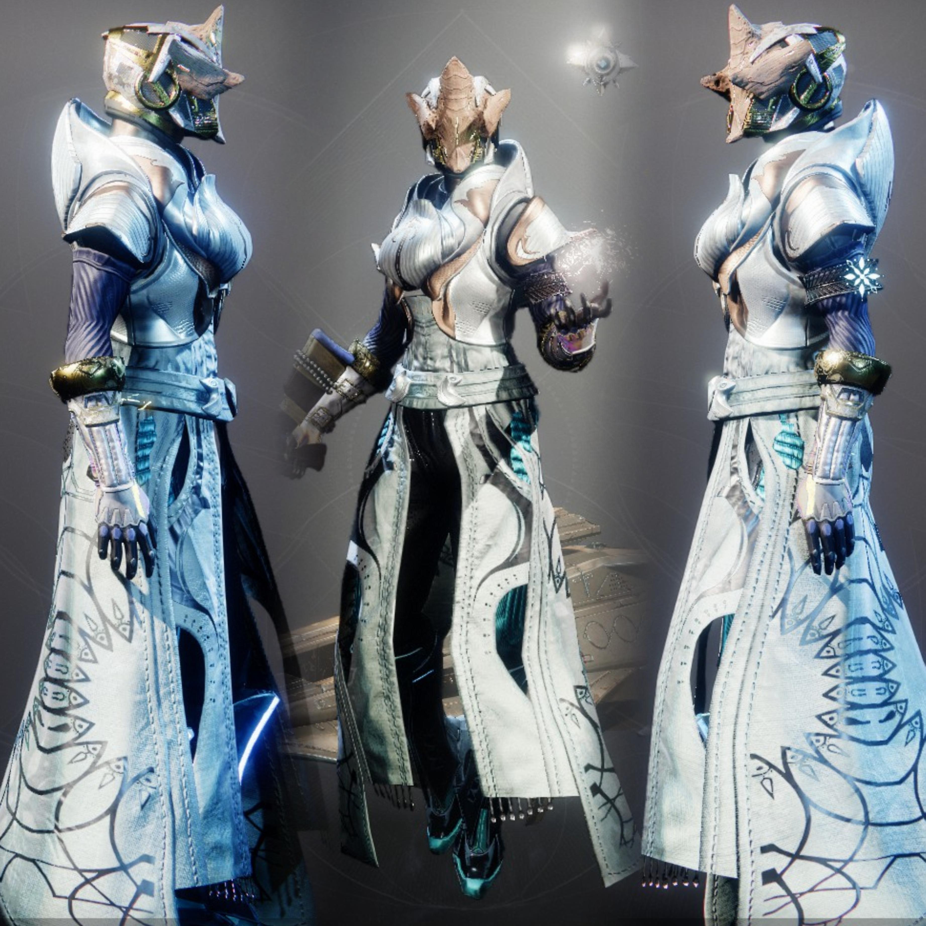 【命运2】分享一下我的年五常用金装幻化搭配！-第33张