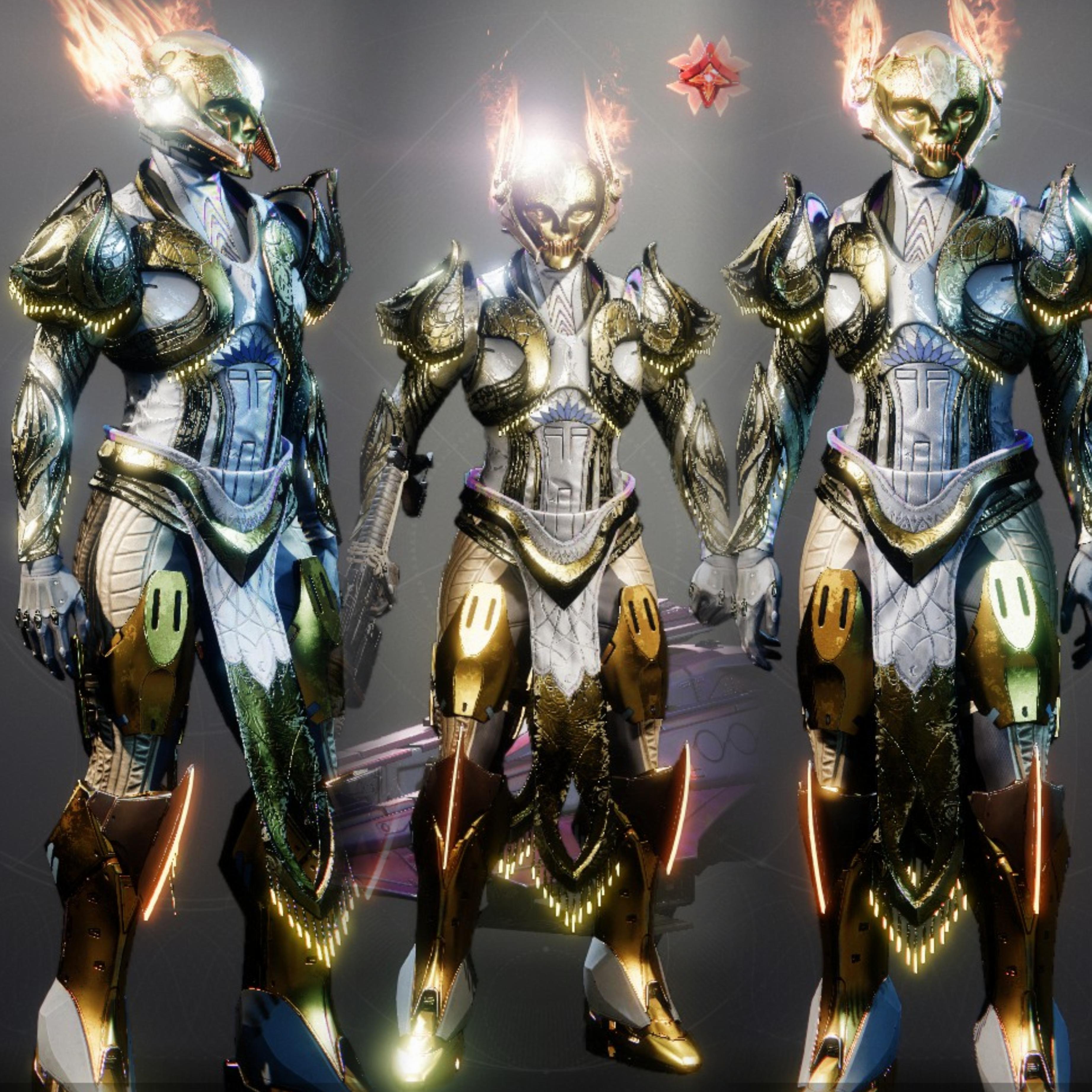 【命运2】分享一下我的年五常用金装幻化搭配！-第4张