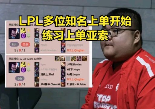 【英雄聯盟】T1戰隊選出最強陣容？LPL知名上單集體遭重：排位全員負戰績-第4張