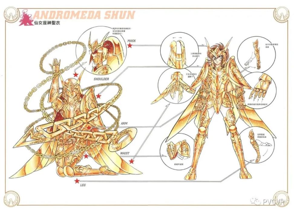 【周邊專區】分享《聖鬥士星矢》聖衣高清分解圖譜，十二黃金、五小強等等都有-第30張