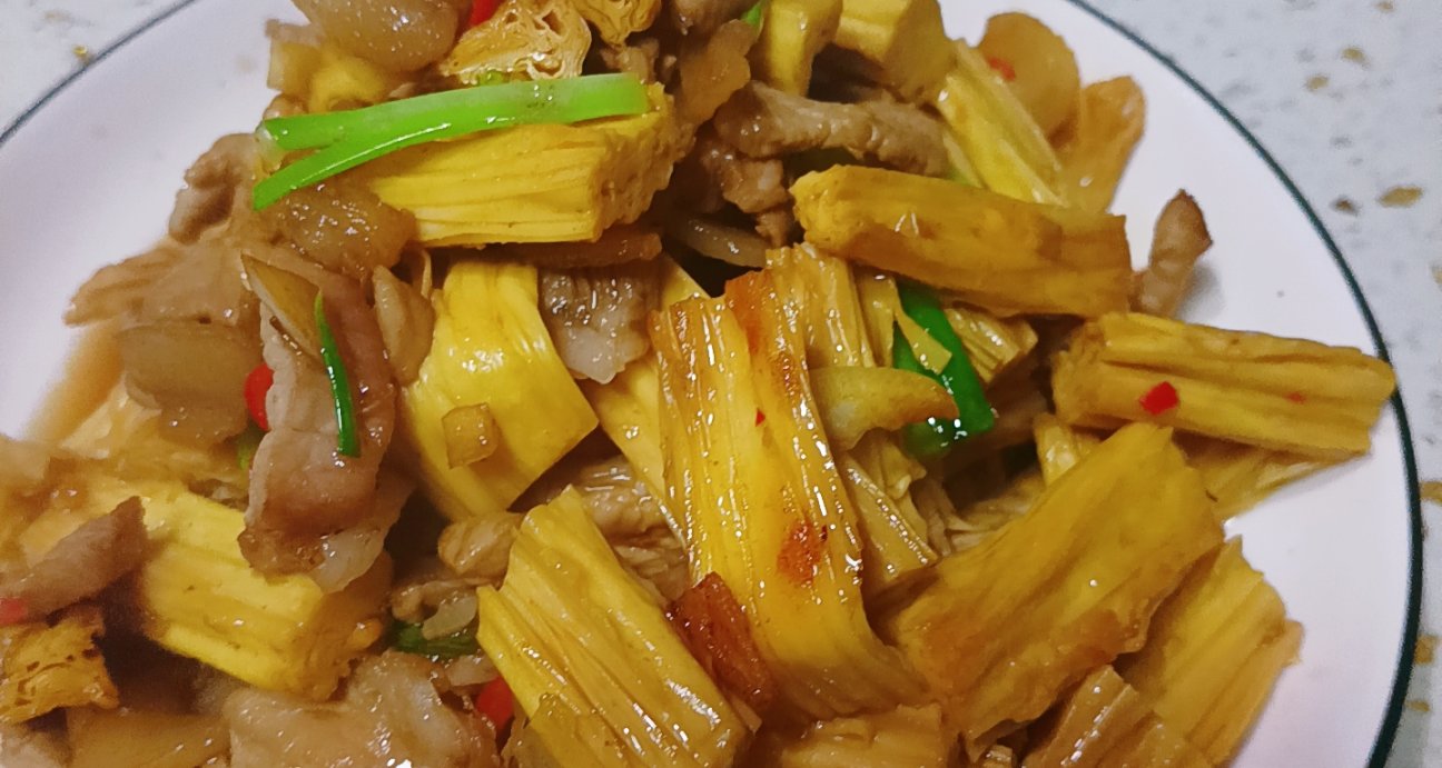 简单菜 腐竹炒肉