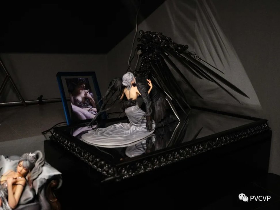 【周边专区】海琴烟与鬼刀的相互温柔，“鬼刀·朱砂痣”系列雕像《救赎》实拍-第16张