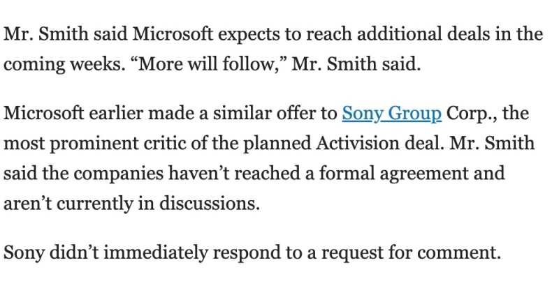 【PC游戏】微软表示，索尼仍未签署 COD 协议，目前未在讨论中-第2张