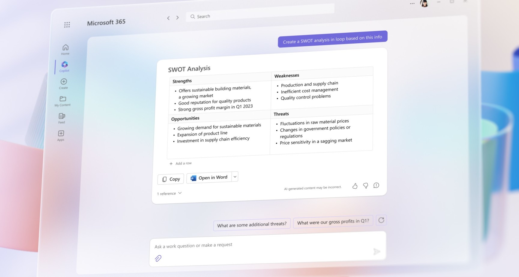 微軟發佈基於 ChatGPT-4 的全新工具，Microsoft 365 Copilot