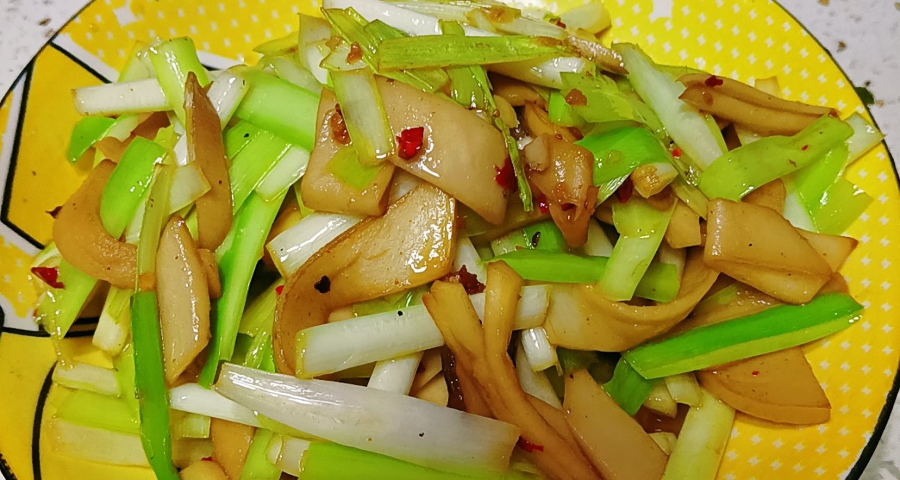 素菜 韭白炒杏鮑菇