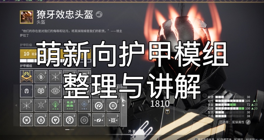 关于萌新向模组基础