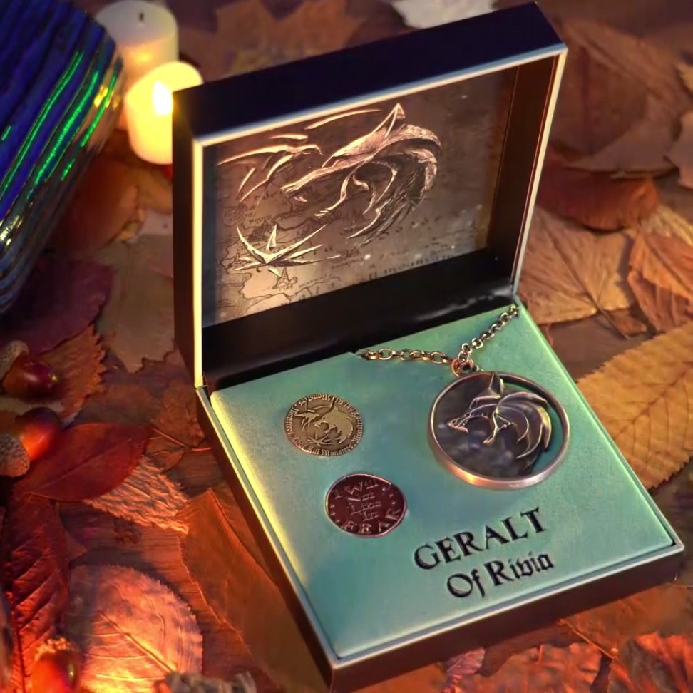 【巫師3：狂獵】開箱！巫師netflix限量款吊墜硬幣套裝-第0張