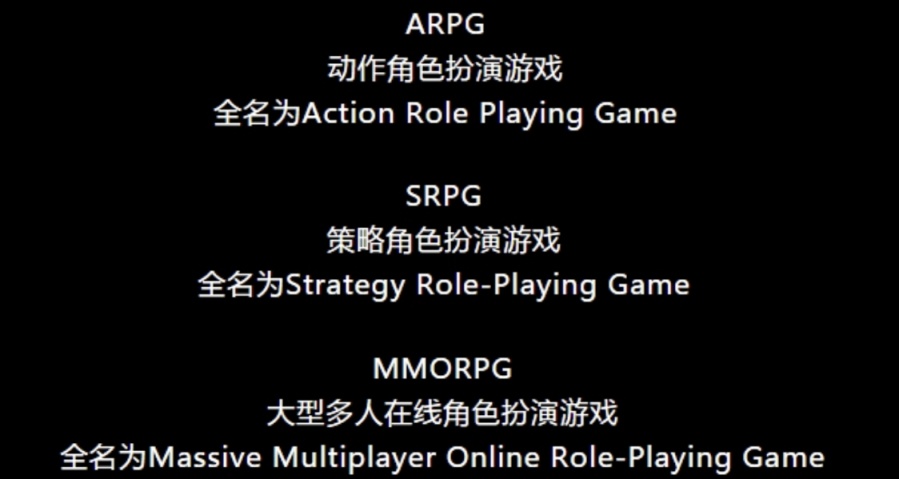 RPG的分類你知道嗎？
