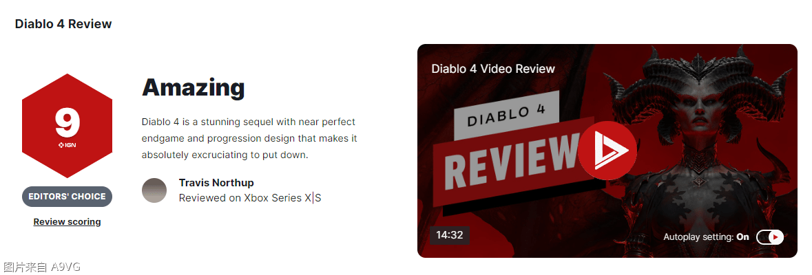 《暗黑破坏神4》评分解禁，IGN评分：9分-第1张