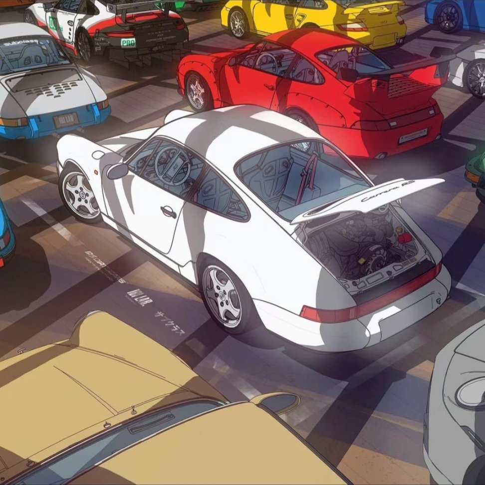 【優質跑車插畫分享】無限靈感-第2張