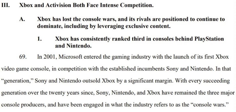 【PC游戏】在递交给法院的文件中，微软声称已输掉多次主机战争-第0张