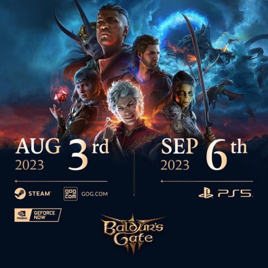 《博德之門3》PC正式版跳票到8月3號，PS5版9月6號-第1張