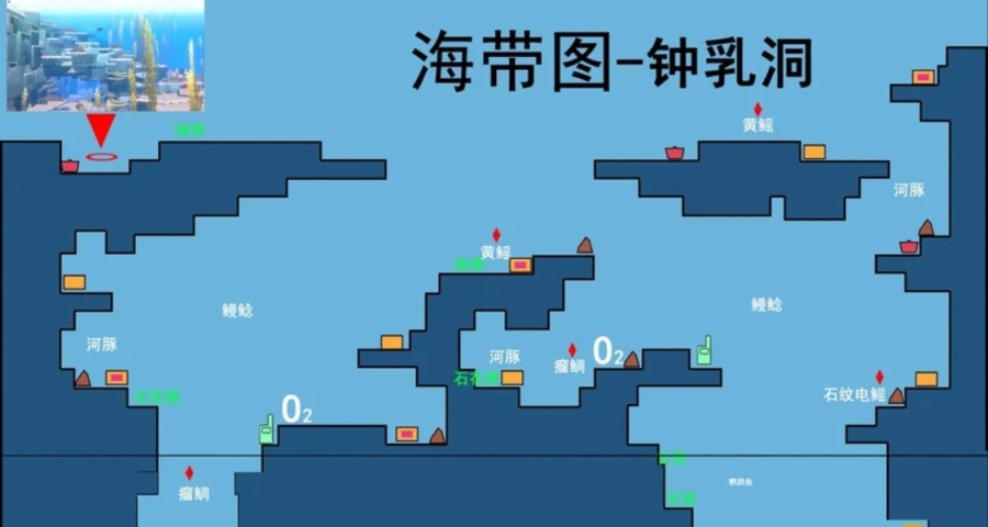 潛水員戴夫部分淺海地圖