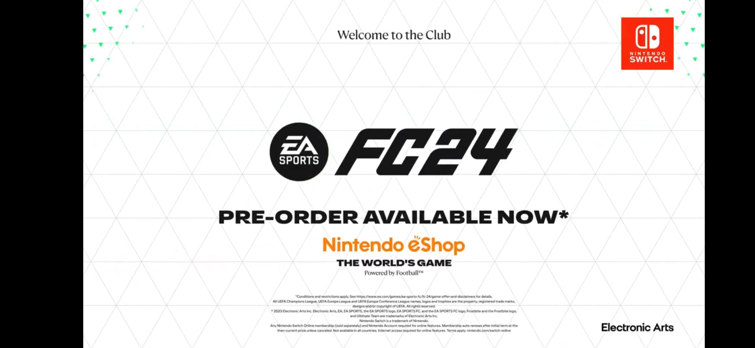 【主机游戏】EA FC 24 NS端开启预售 港区售价428元-第1张