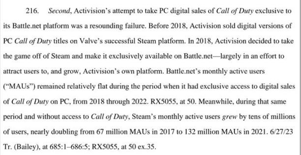 【PC游戏】微软称当年《使命召唤》离开steam平台是“彻底的失败策略”-第1张