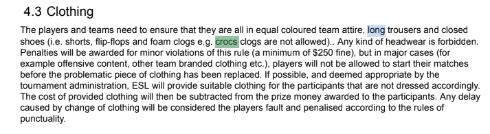 《CS：GO》ESL联赛更新着装规定：禁穿洞洞鞋-第1张