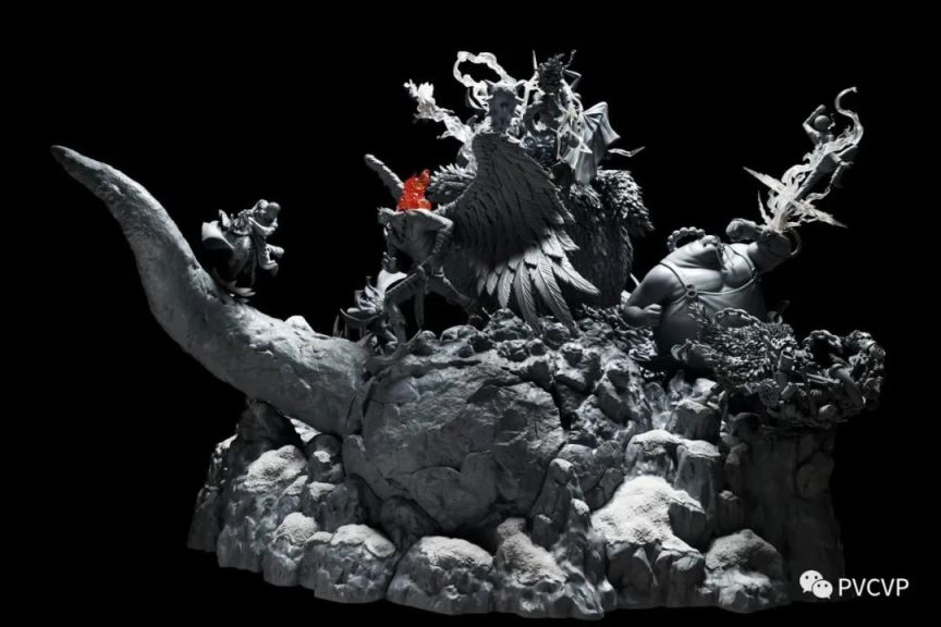 【周边专区】真正的“超巨大”《海贼王》场景雕像！RYU鬼岛大战雕像上色展出-第28张
