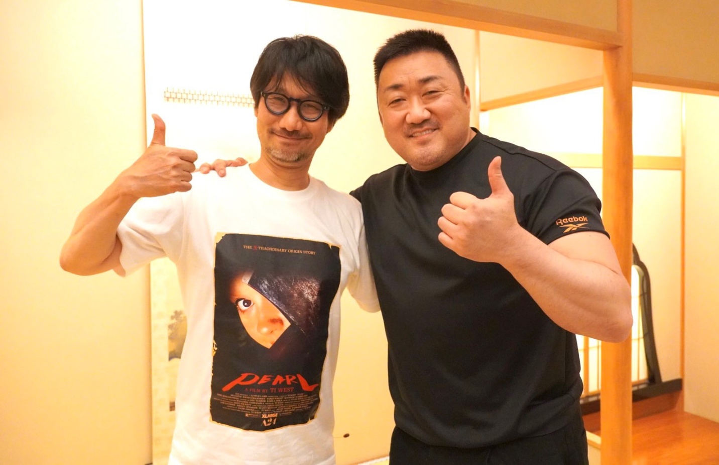 韩国知名演员马东锡参观小岛秀夫工作室