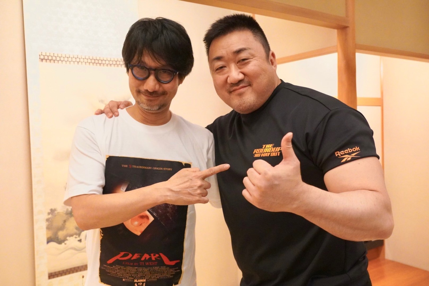 韩国知名演员马东锡参观小岛秀夫工作室