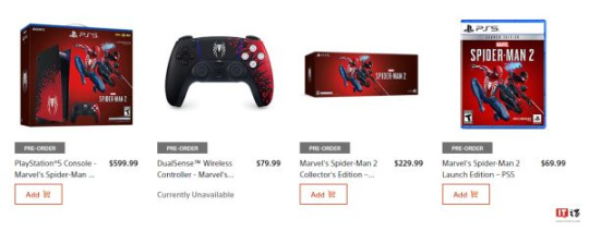 【主机游戏】索尼 PS5 蜘蛛侠限量版套装开启预订，599.99 美元-第1张