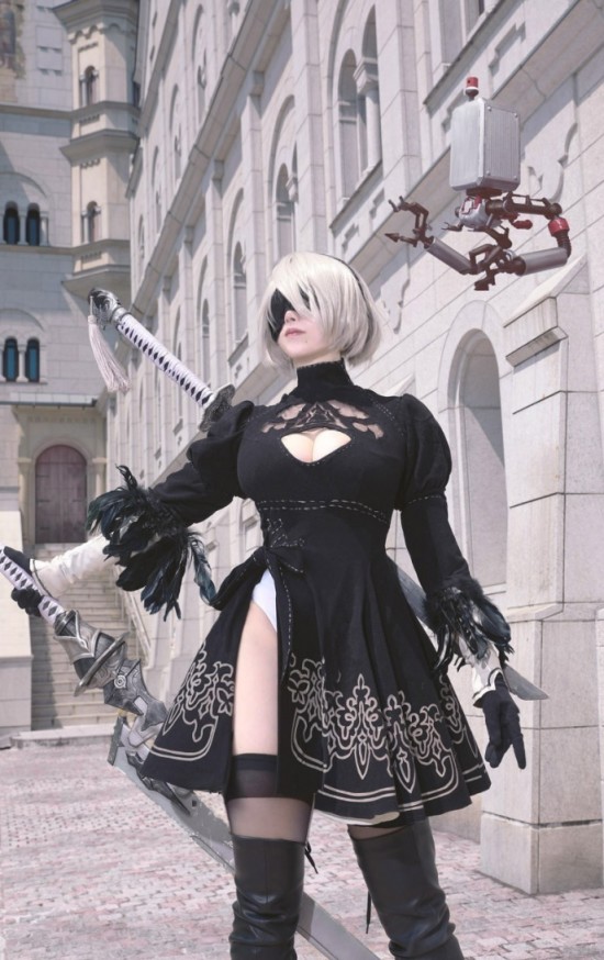 【情投一盒】日本美女COS《尼爾》2B小姐姐 又白又大完美還原-第5張