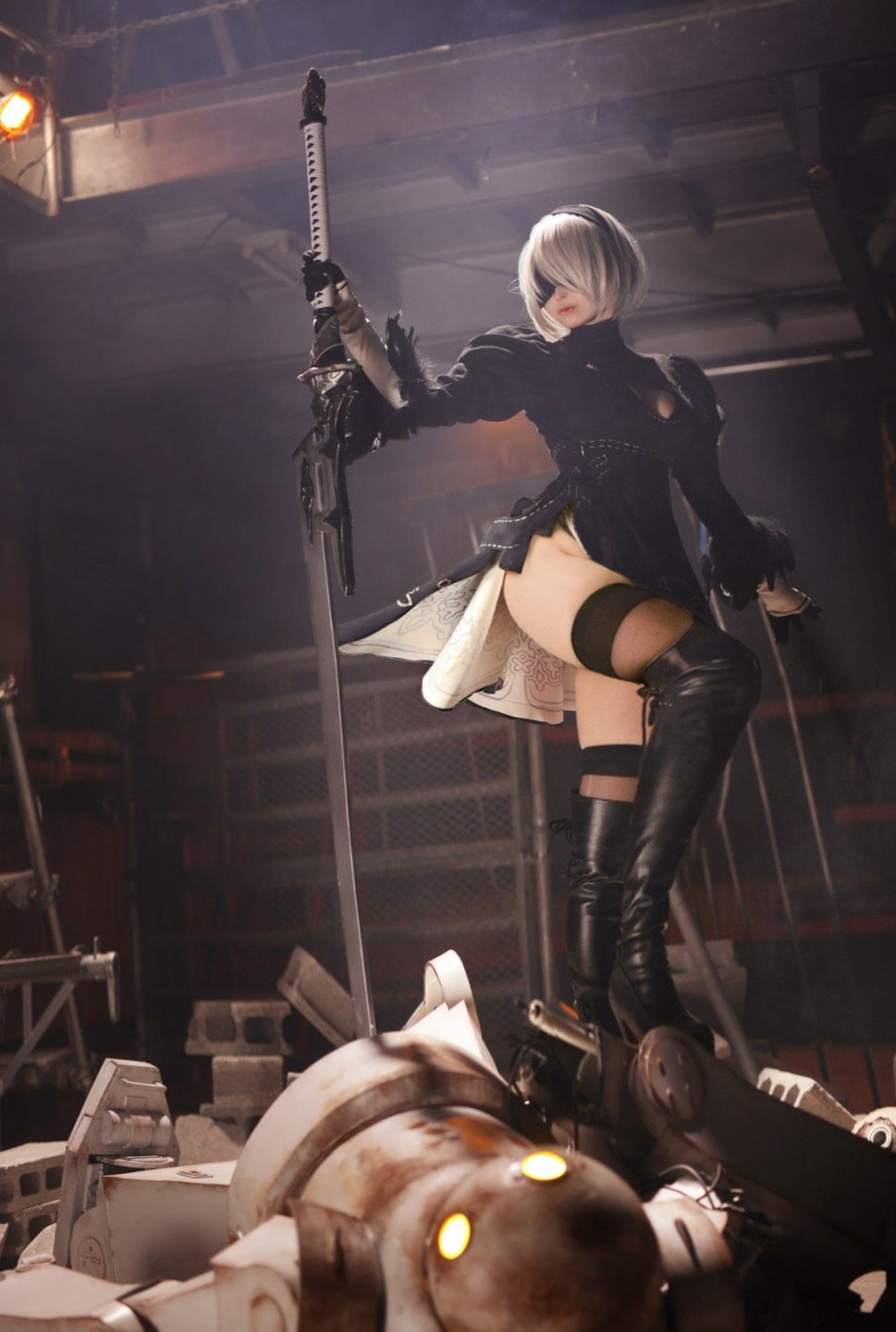 【情投一盒】日本美女COS《尼爾》2B小姐姐 又白又大完美還原-第11張