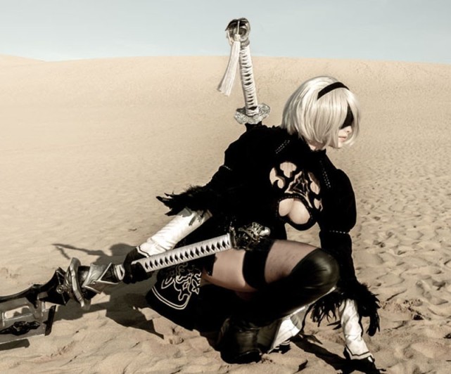 【情投一盒】日本美女COS《尼爾》2B小姐姐 又白又大完美還原-第9張