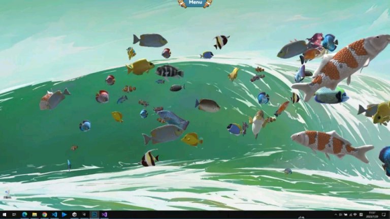 【PC遊戲】摸魚時間到!桌面寵物新遊《桌面養魚》上線steam-第1張
