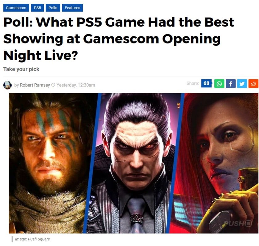 【主機遊戲】外媒投票調查科隆開幕最佳ps5遊戲，黑神話悟空獲第三-第1張